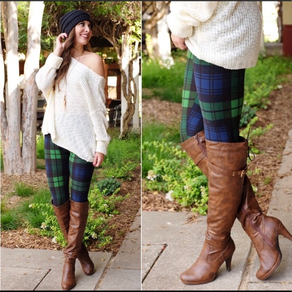 Pants - Pretty Plaid Leggings Pants - Pretty Plaid Leggings
